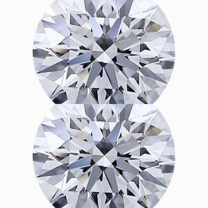 TWO - 1 carat Round White Lab Grown Loose Diamonds! 1 carat each (you get 2)